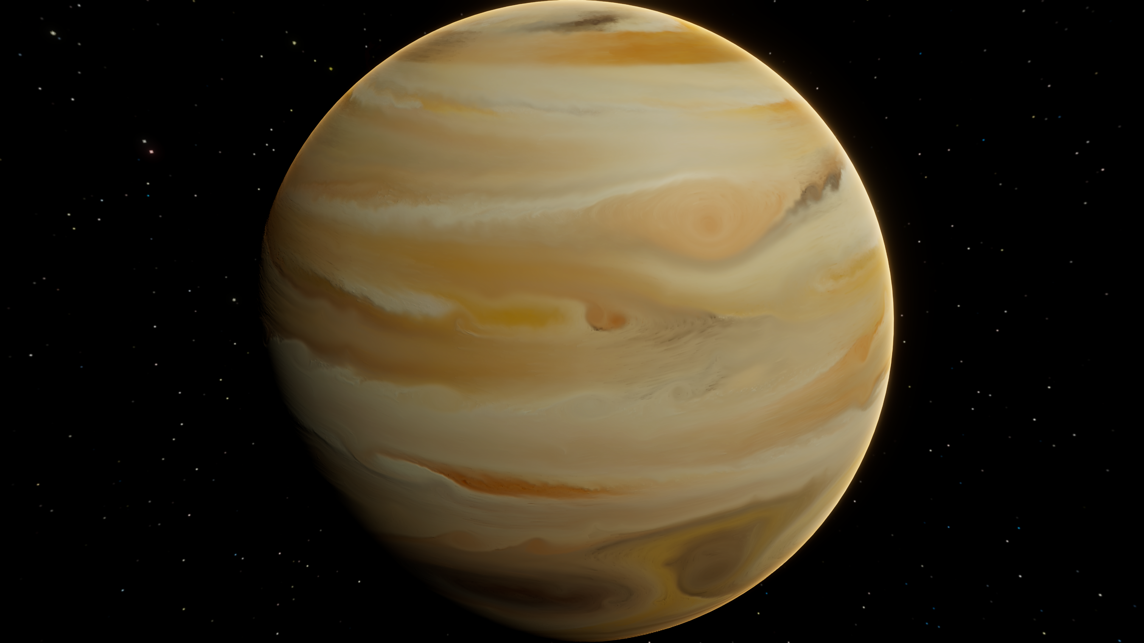 Gas Giant Curl Simulation in Unity