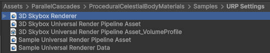 URP Settings Project