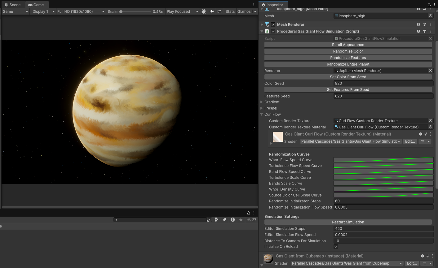 Flow Simulation Component in Inspector