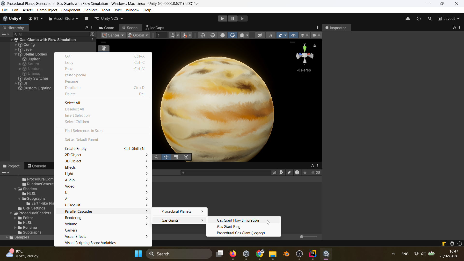 Picture of menu item