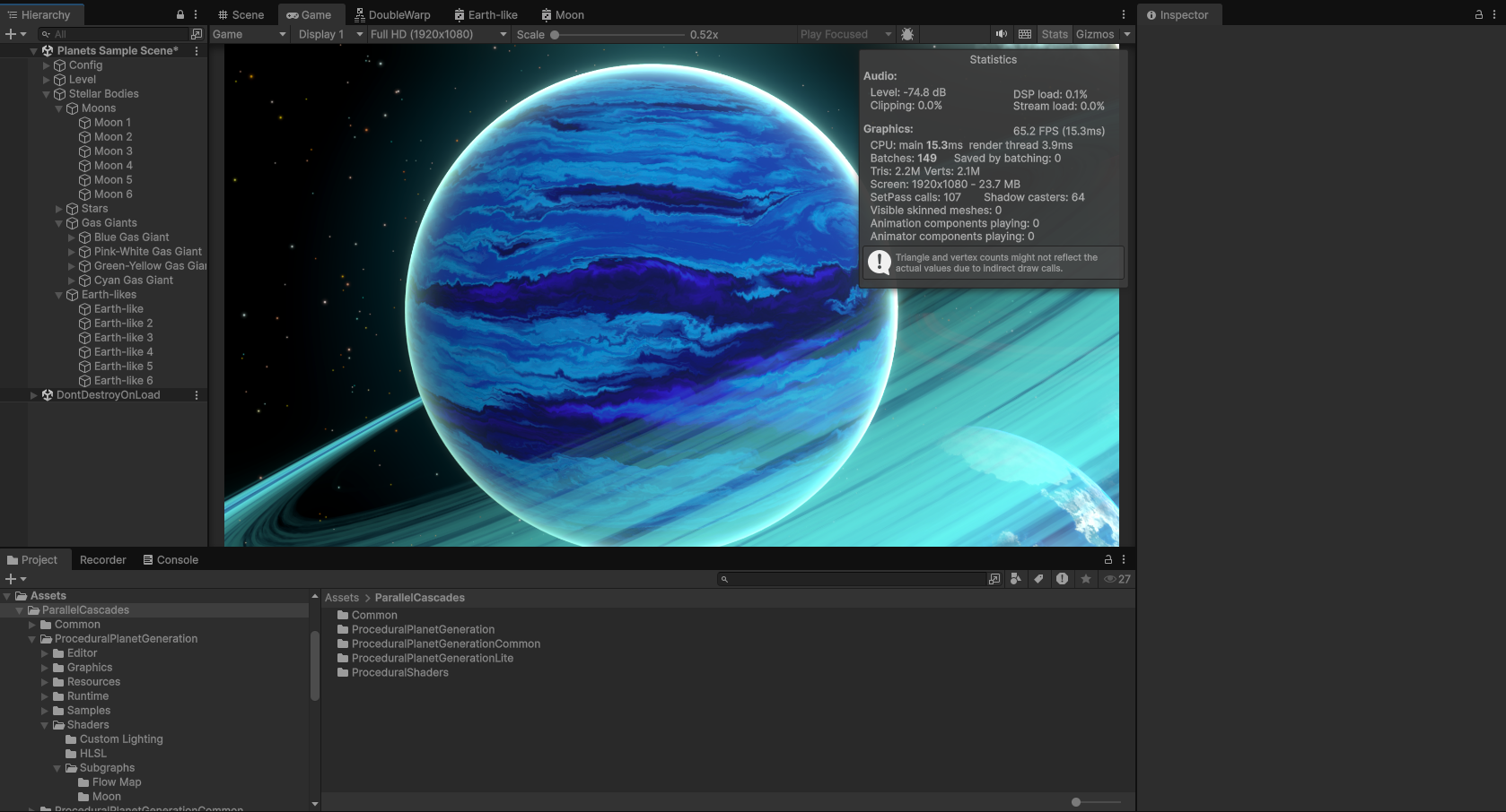 Deselected Inspector Performance