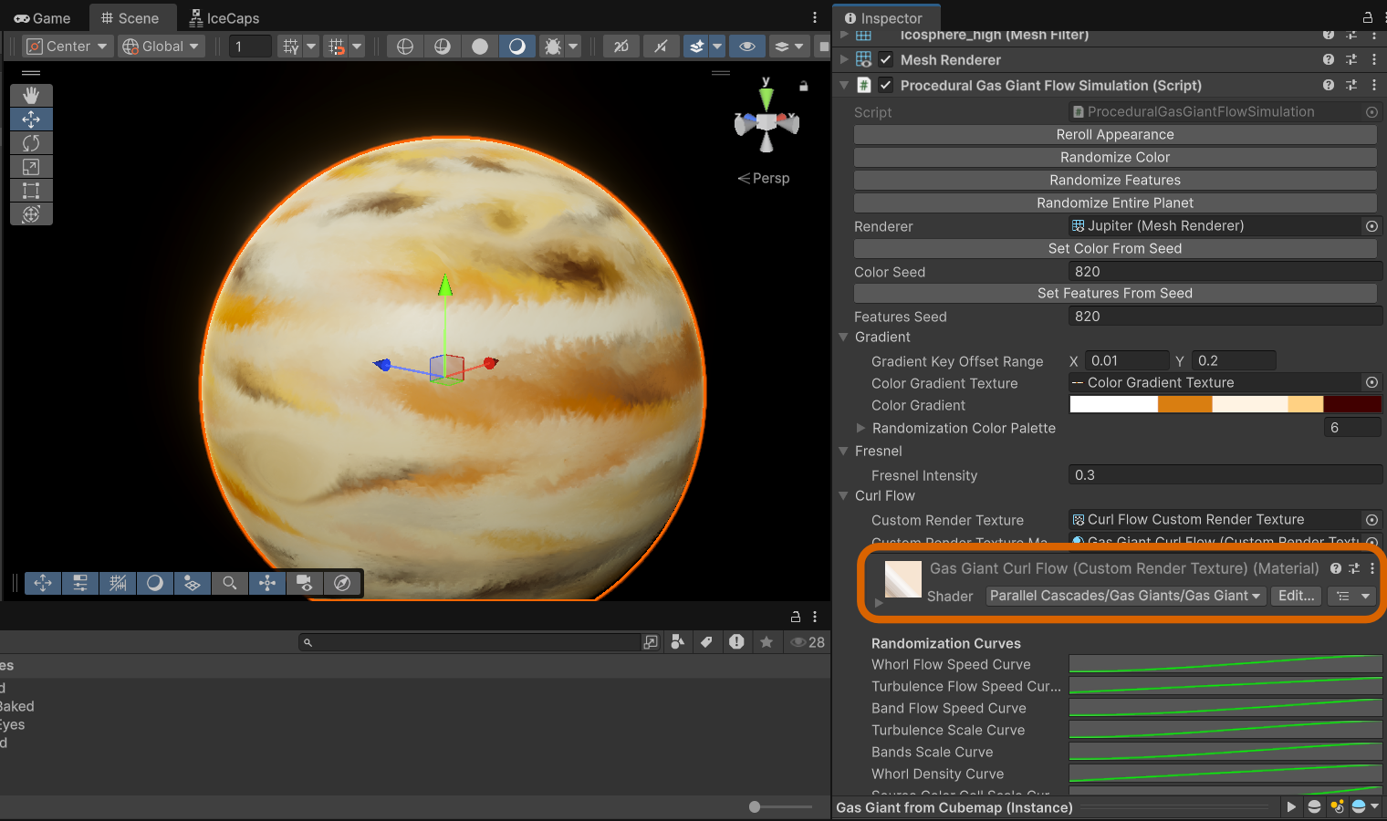 Inline Material Inspector