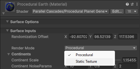 Render Mode Property